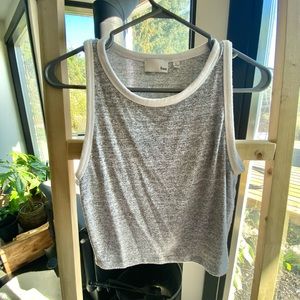 *3 for $25* - Wilfred Free - Crop tank top : Heather Grey